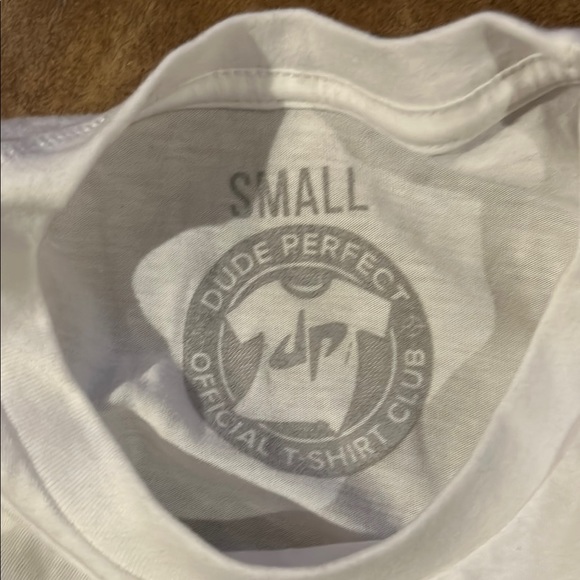 White Tee with American Flag Logo - Picture 3 of 4